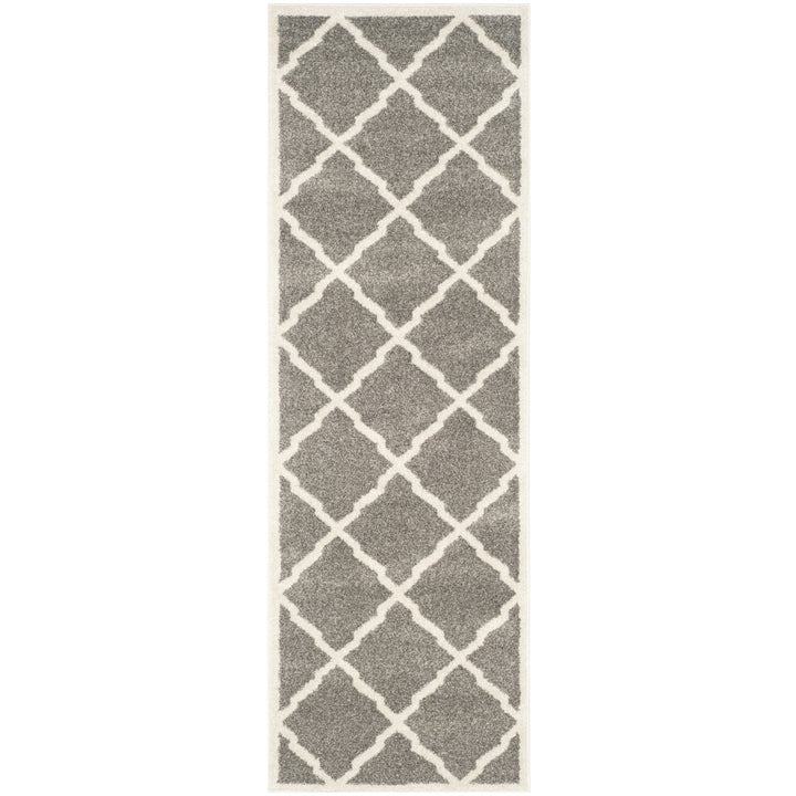 SAFAVIEH Amherst Collection AMT421R Dark Grey / Beige Rug Image 1