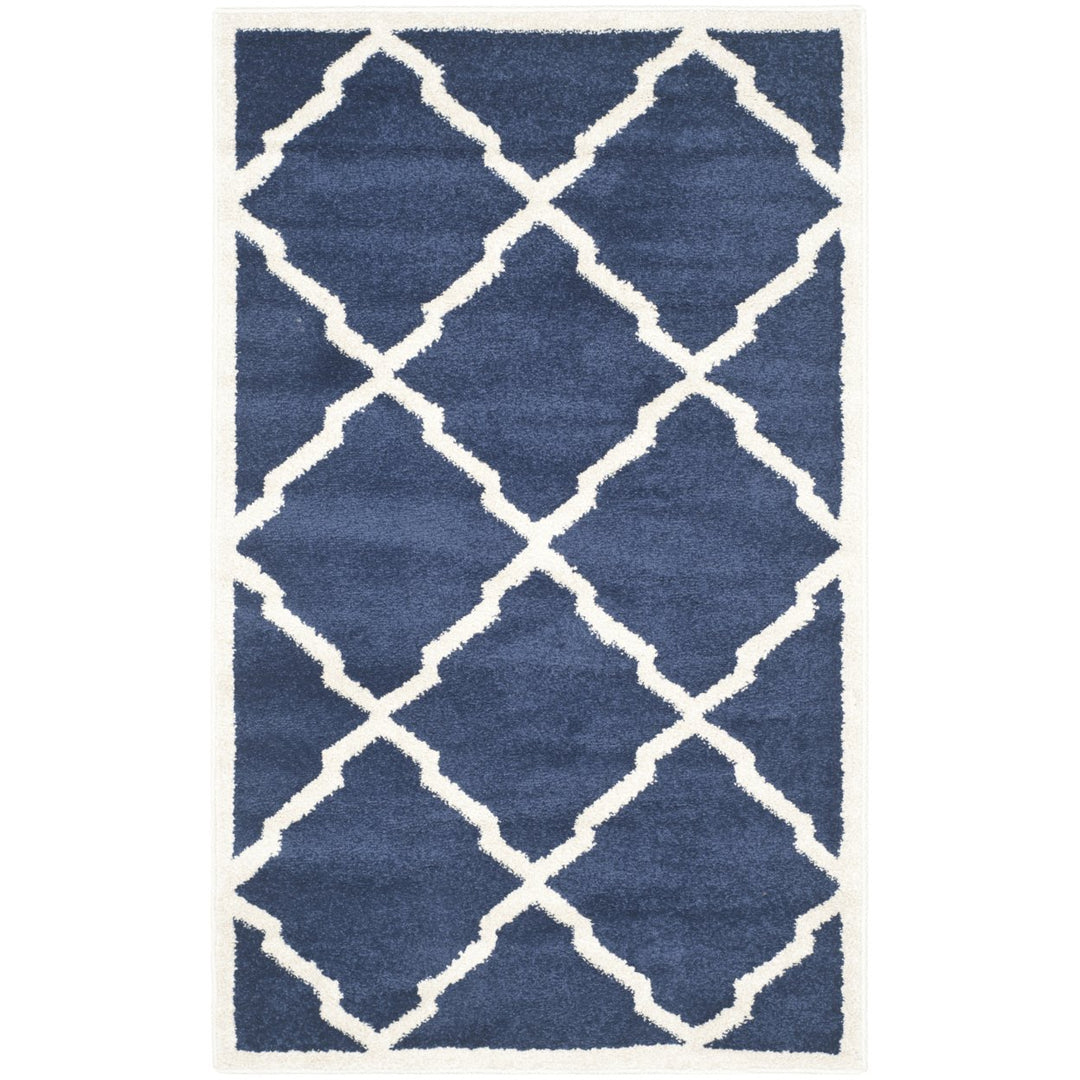 SAFAVIEH Amherst Collection AMT421P Navy / Beige Rug Image 1