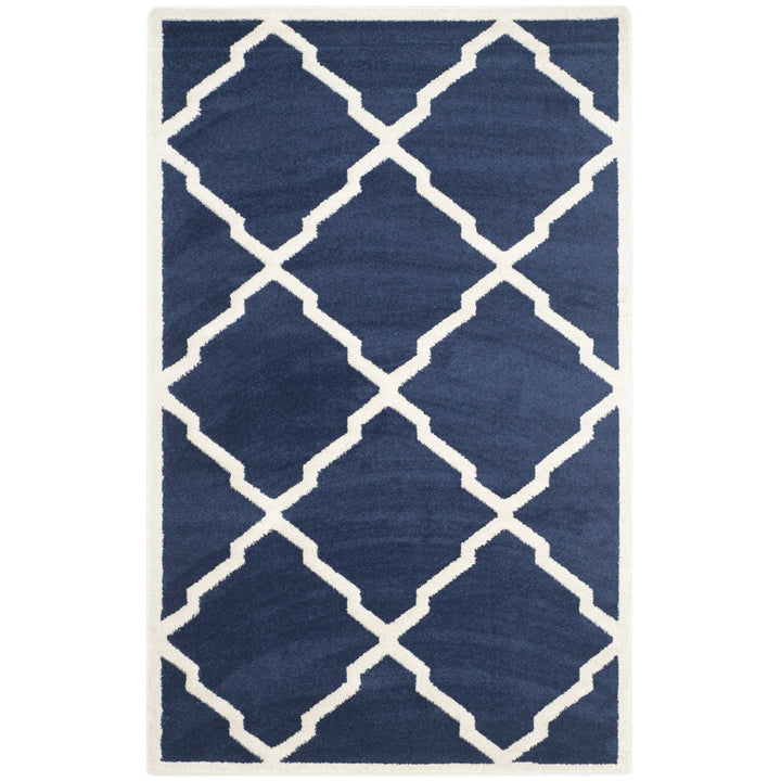 SAFAVIEH Amherst Collection AMT421P Navy / Beige Rug Image 10