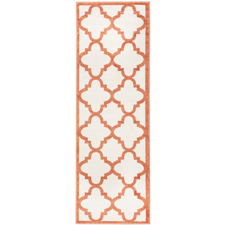 SAFAVIEH Amherst Collection AMT423F Beige / Orange Rug Image 5