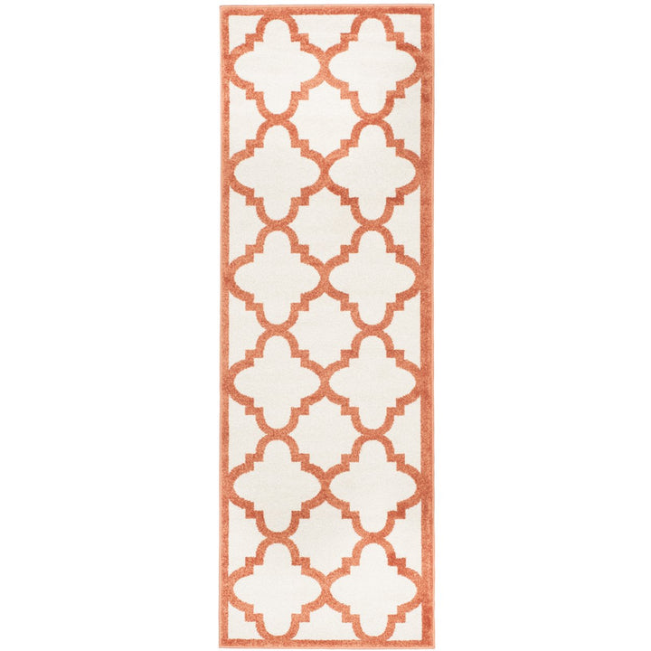 SAFAVIEH Amherst Collection AMT423F Beige / Orange Rug Image 1