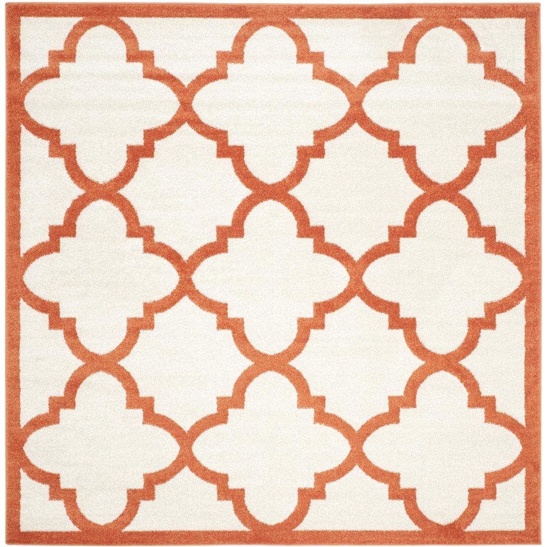 SAFAVIEH Amherst Collection AMT423F Beige / Orange Rug Image 6