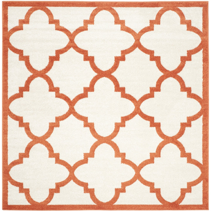 SAFAVIEH Amherst Collection AMT423F Beige / Orange Rug Image 6