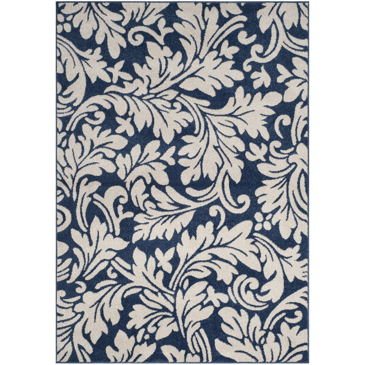 SAFAVIEH Amherst Collection AMT425P Navy / Ivory Rug Image 1