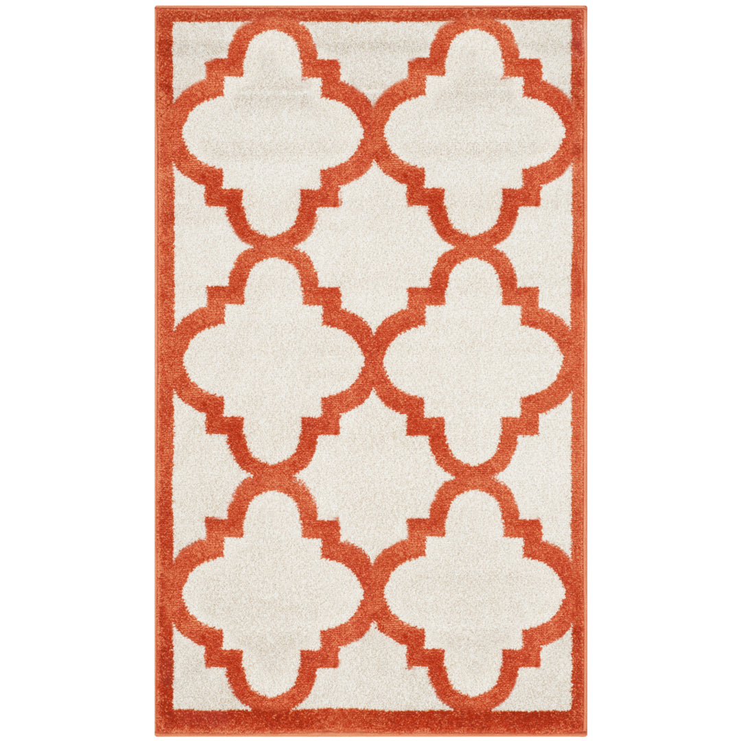 SAFAVIEH Amherst Collection AMT423F Beige / Orange Rug Image 8