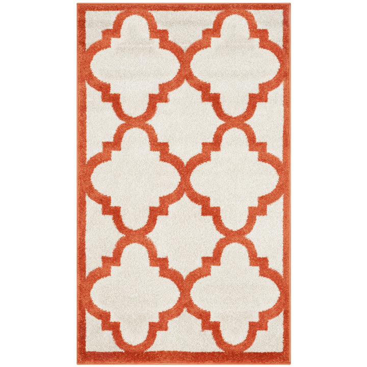 SAFAVIEH Amherst Collection AMT423F Beige / Orange Rug Image 8