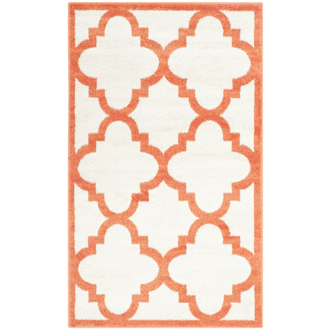 SAFAVIEH Amherst Collection AMT423F Beige / Orange Rug Image 9