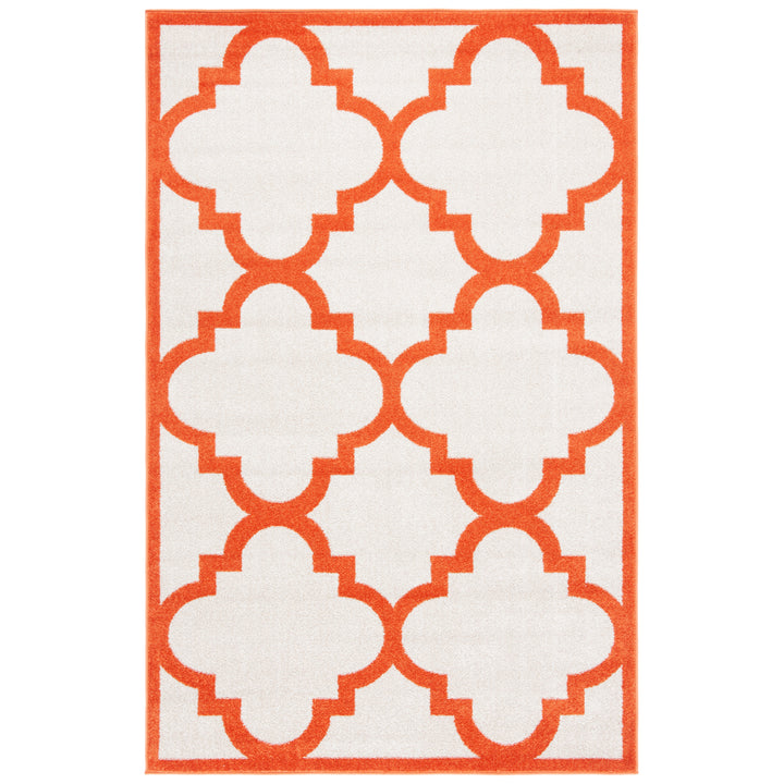 SAFAVIEH Amherst Collection AMT423F Beige / Orange Rug Image 10