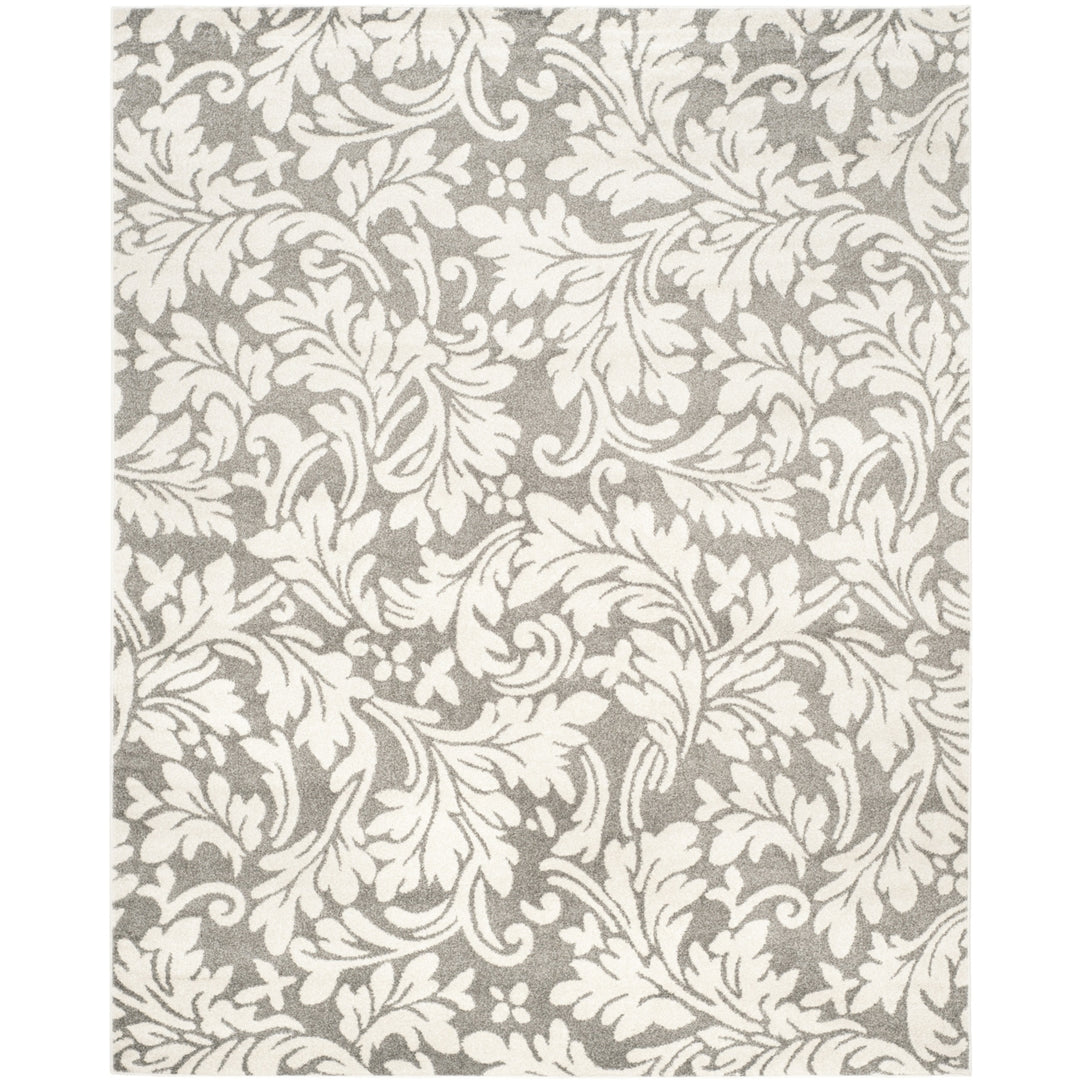 SAFAVIEH Amherst Collection AMT425R Dark Grey / Beige Rug Image 1