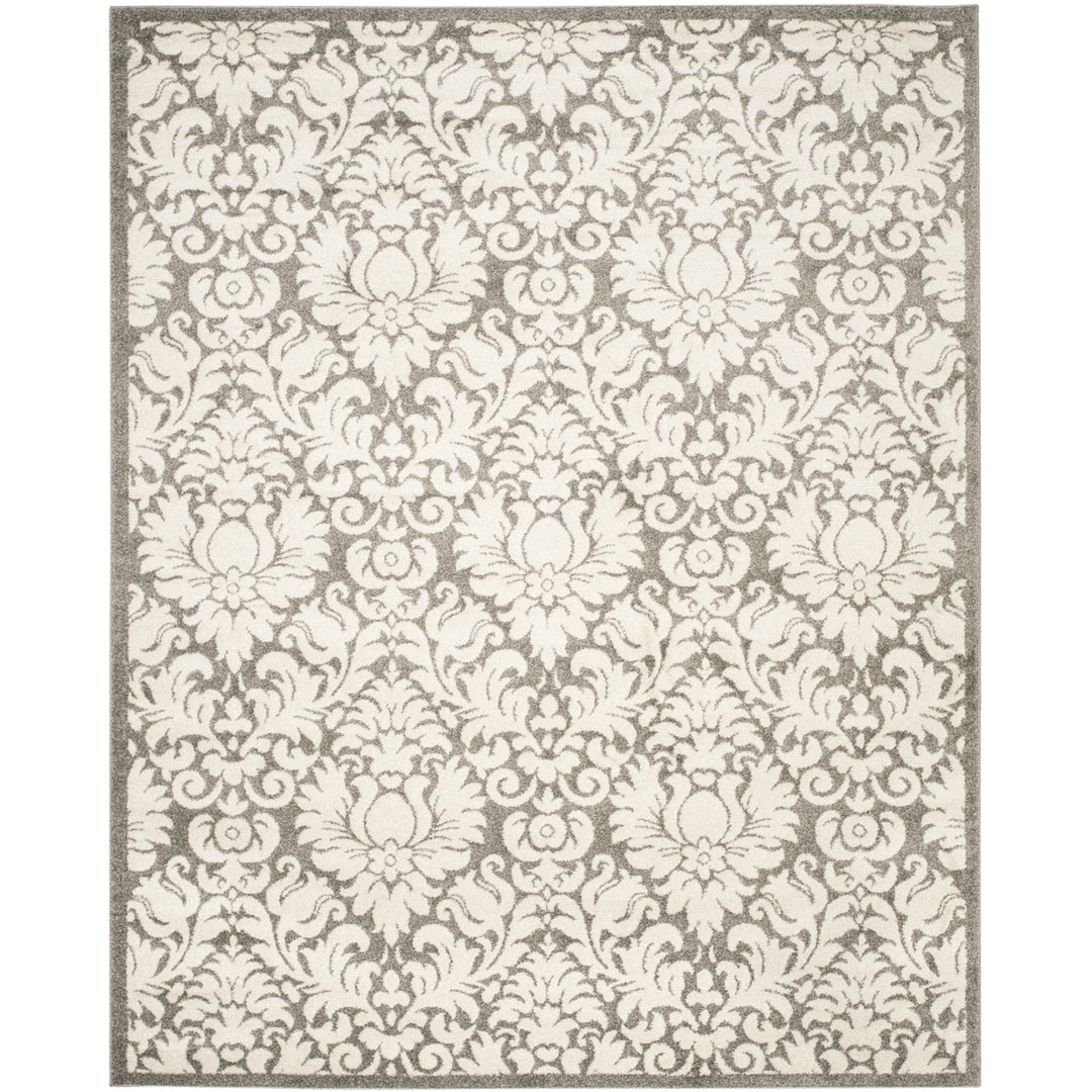 SAFAVIEH Amherst Collection AMT427R Dark Grey / Beige Rug Image 1