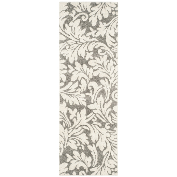 SAFAVIEH Amherst Collection AMT425R Dark Grey / Beige Rug Image 5