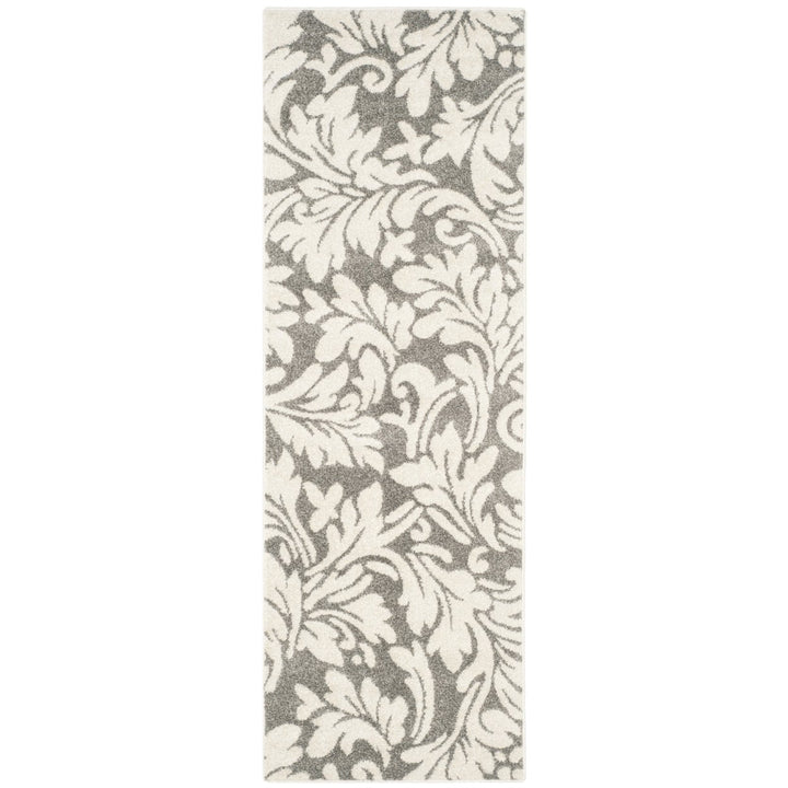 SAFAVIEH Amherst Collection AMT425R Dark Grey / Beige Rug Image 1