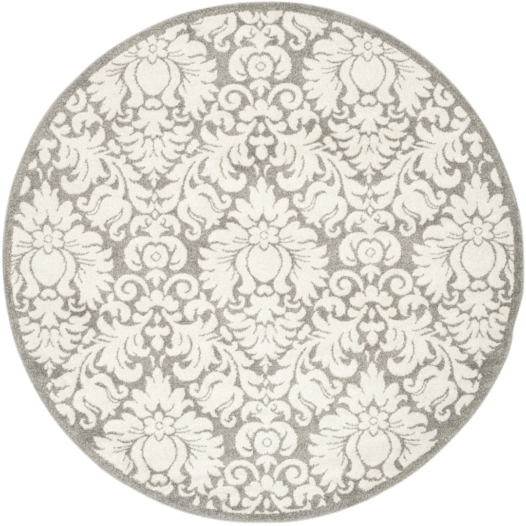 SAFAVIEH Amherst Collection AMT427R Dark Grey / Beige Rug Image 4