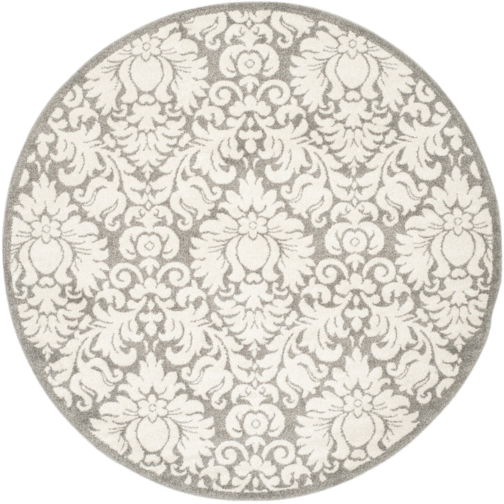 SAFAVIEH Amherst Collection AMT427R Dark Grey / Beige Rug Image 4