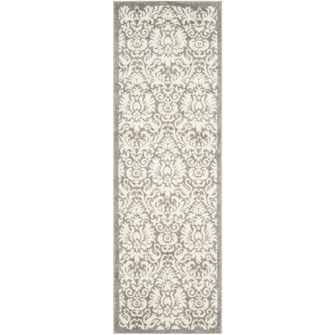 SAFAVIEH Amherst Collection AMT427R Dark Grey / Beige Rug Image 5