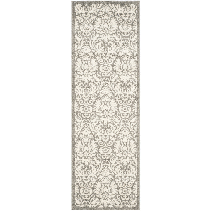 SAFAVIEH Amherst Collection AMT427R Dark Grey / Beige Rug Image 1