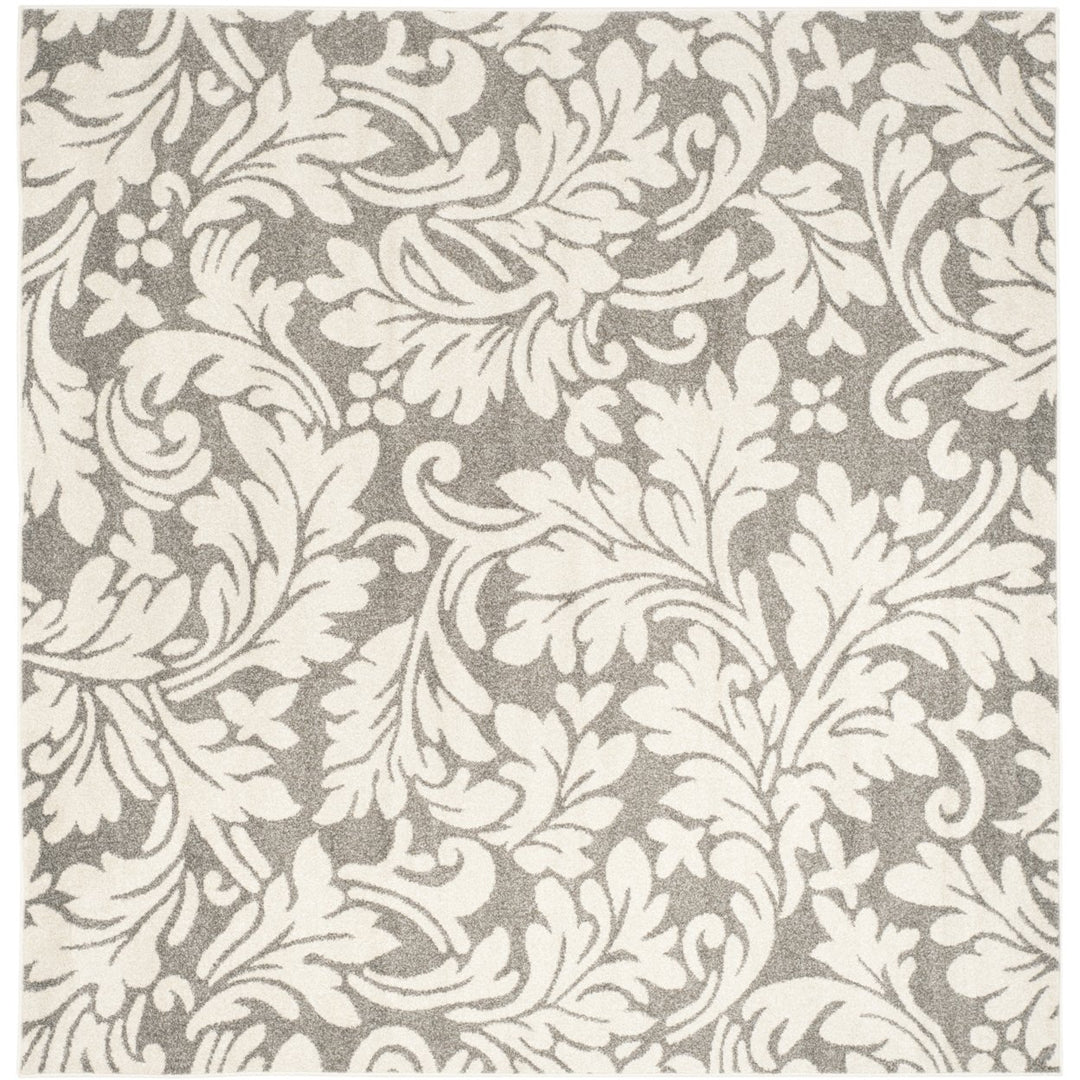 SAFAVIEH Amherst Collection AMT425R Dark Grey / Beige Rug Image 1