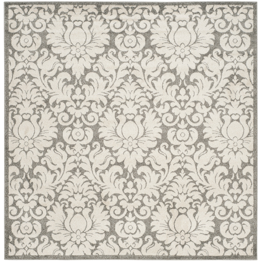 SAFAVIEH Amherst Collection AMT427R Dark Grey / Beige Rug Image 6