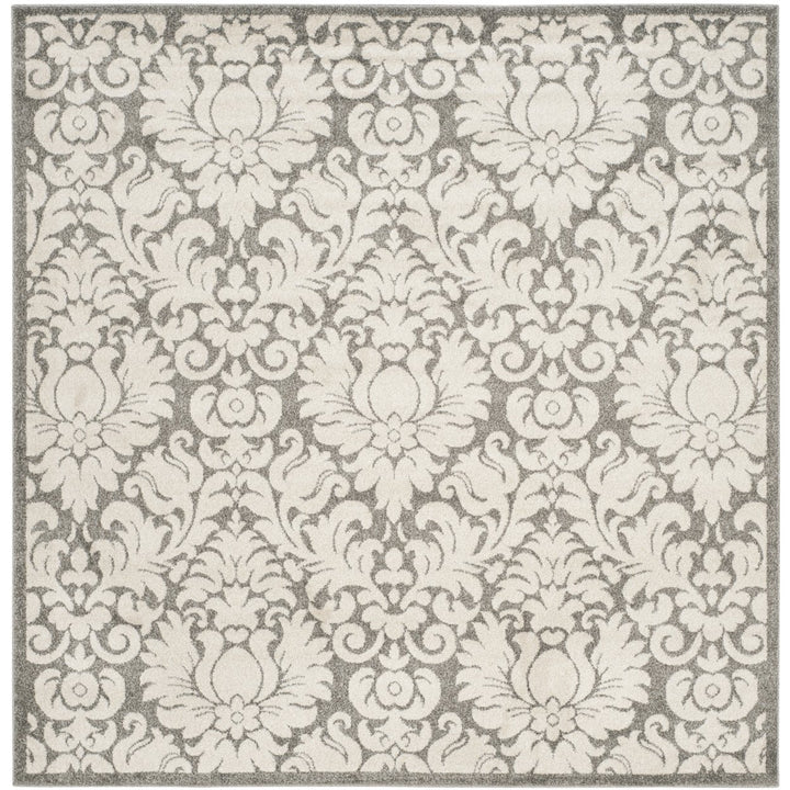 SAFAVIEH Amherst Collection AMT427R Dark Grey / Beige Rug Image 1