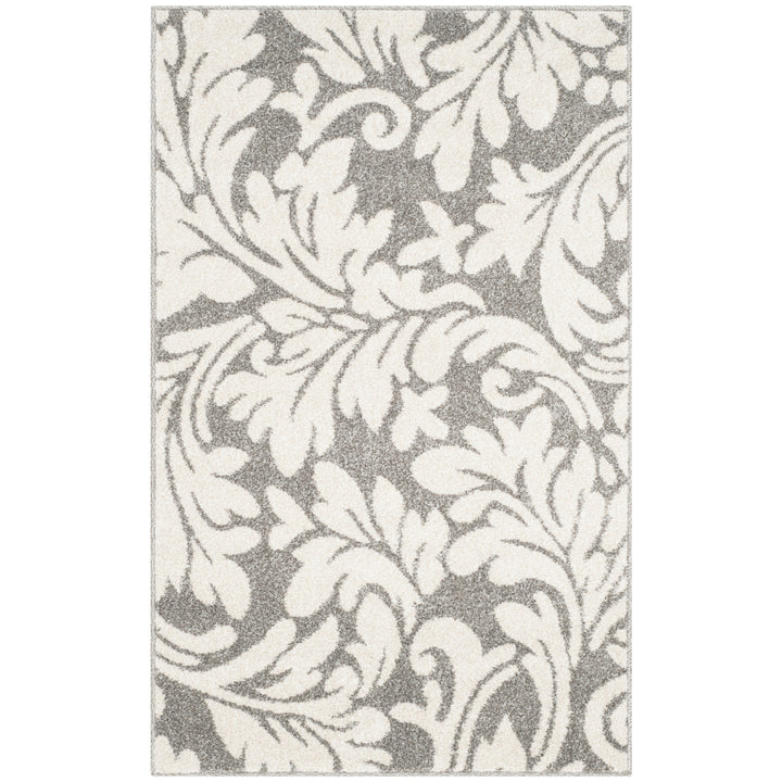 SAFAVIEH Amherst Collection AMT425R Dark Grey / Beige Rug Image 8