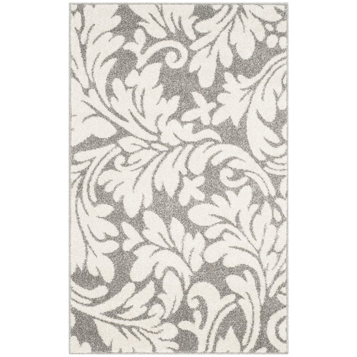 SAFAVIEH Amherst Collection AMT425R Dark Grey / Beige Rug Image 1