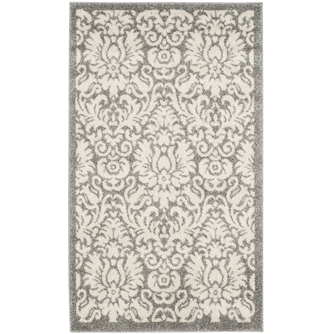 SAFAVIEH Amherst Collection AMT427R Dark Grey / Beige Rug Image 8