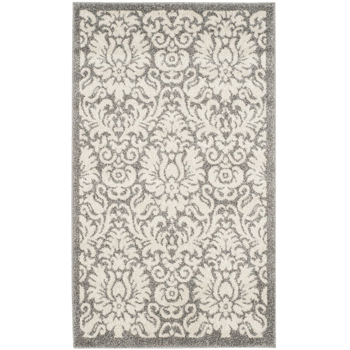 SAFAVIEH Amherst Collection AMT427R Dark Grey / Beige Rug Image 1