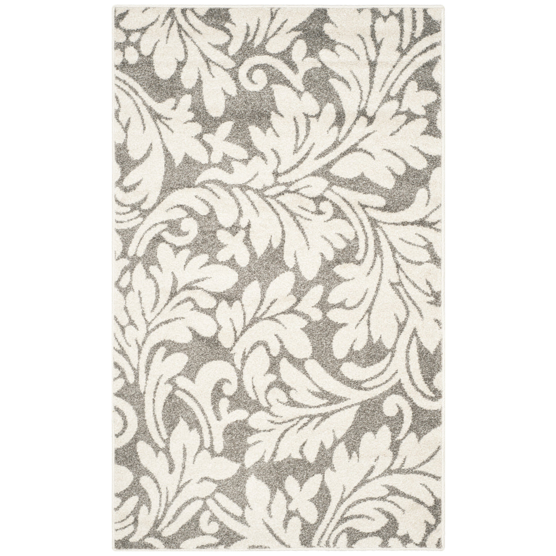 SAFAVIEH Amherst Collection AMT425R Dark Grey / Beige Rug Image 9