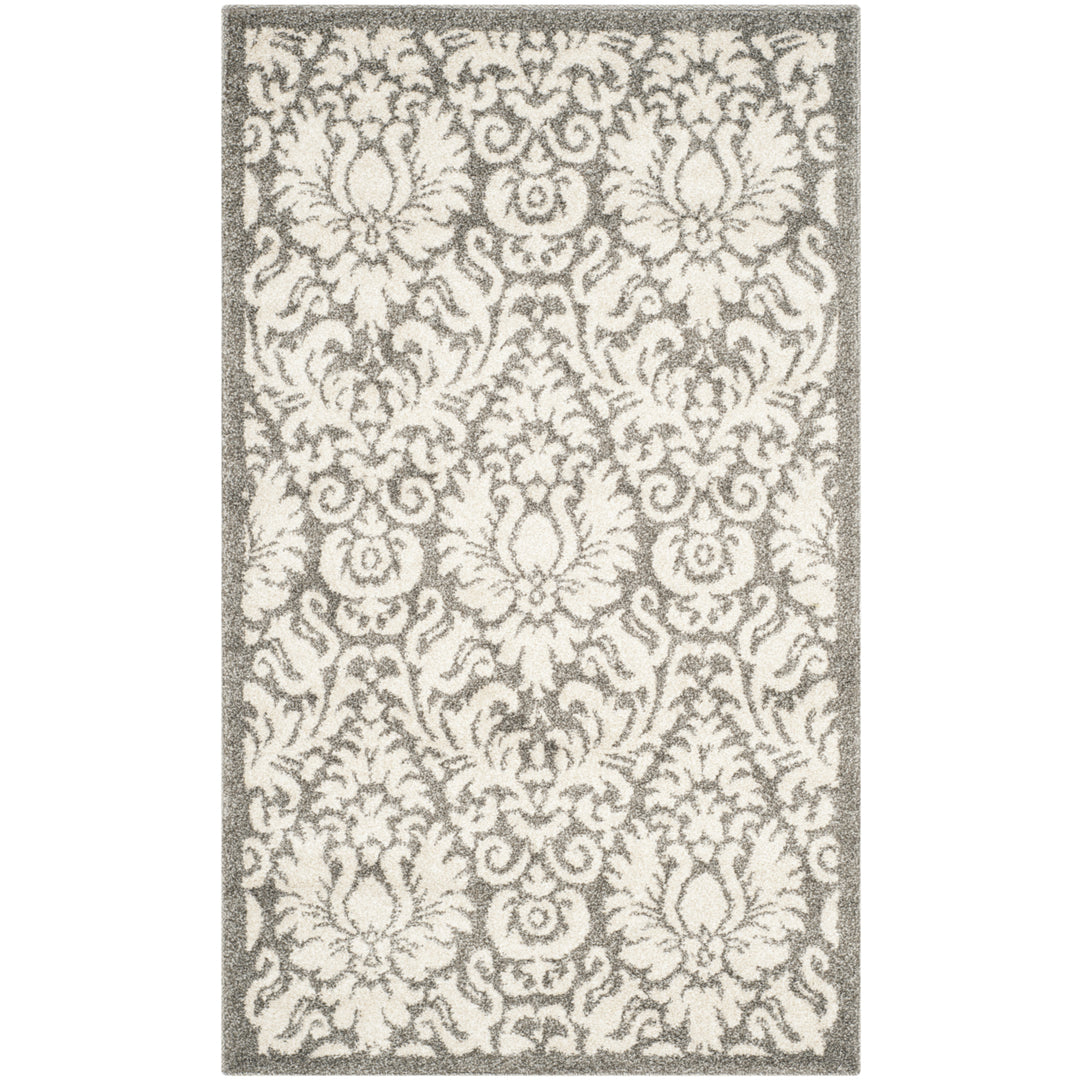 SAFAVIEH Amherst Collection AMT427R Dark Grey / Beige Rug Image 9