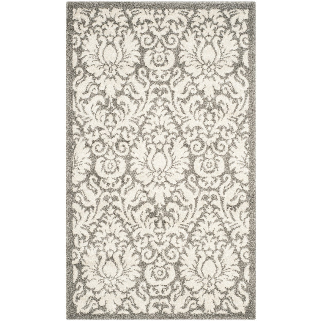 SAFAVIEH Amherst Collection AMT427R Dark Grey / Beige Rug Image 1