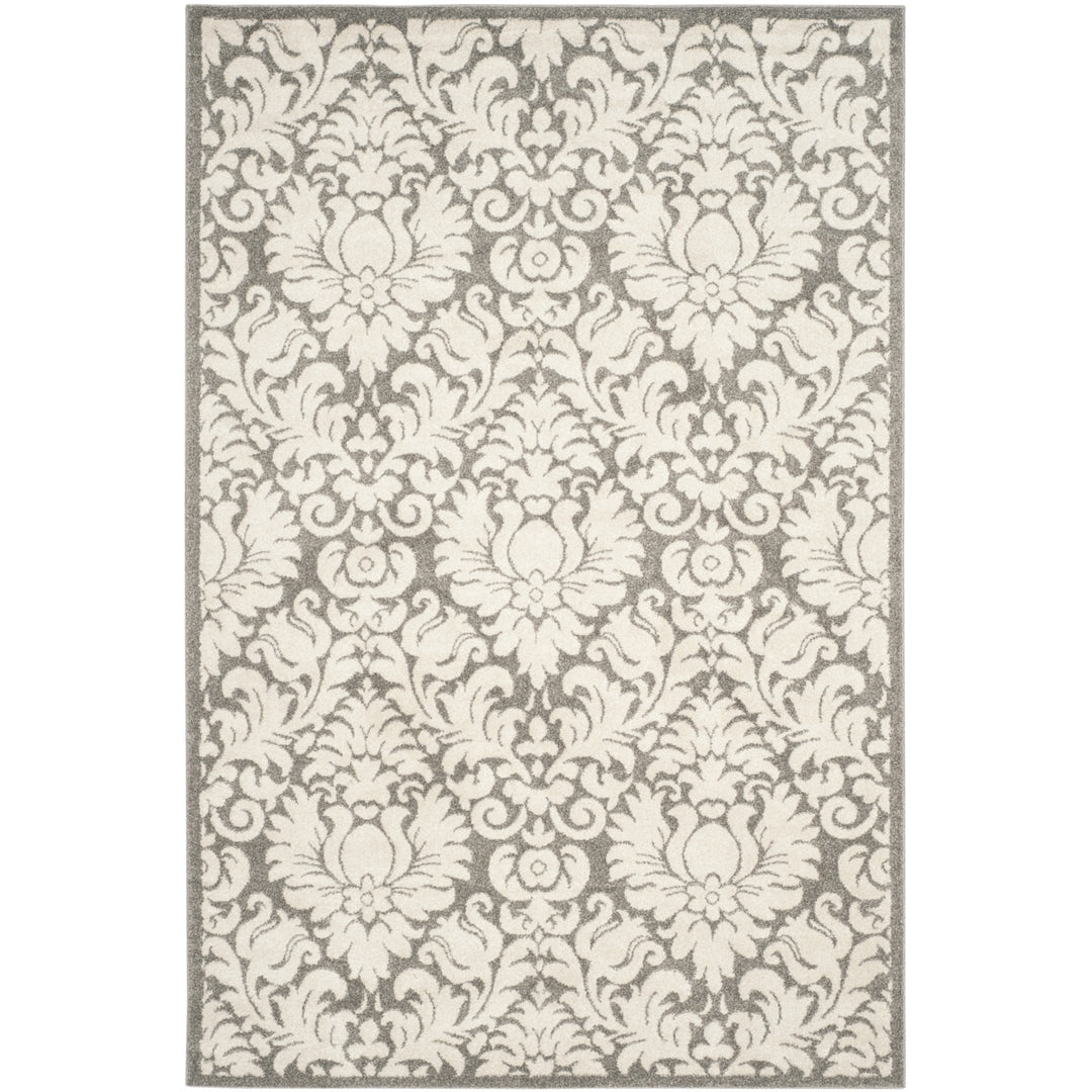 SAFAVIEH Amherst Collection AMT427R Dark Grey / Beige Rug Image 1