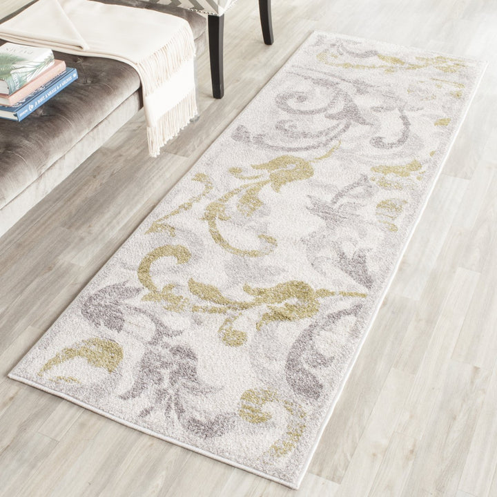 SAFAVIEH Amherst Collection AMT428E Ivory/Light Grey Rug Image 3