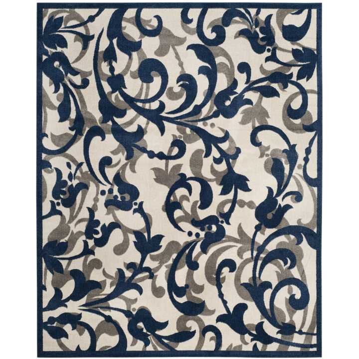 SAFAVIEH Amherst Collection AMT428M Ivory / Navy Rug Image 1