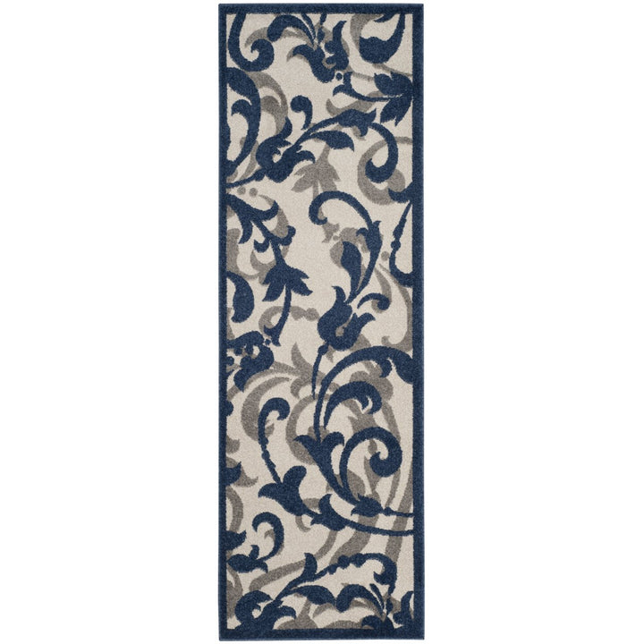 SAFAVIEH Amherst Collection AMT428M Ivory / Navy Rug Image 5