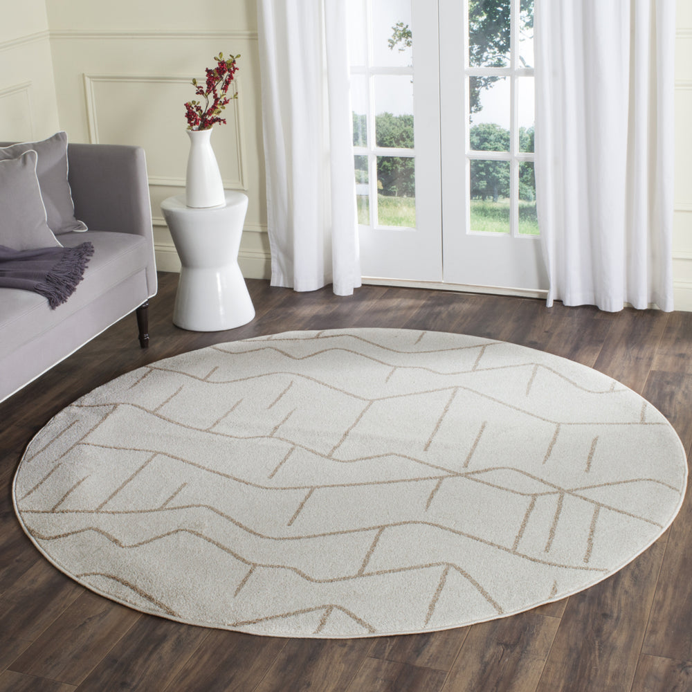 SAFAVIEH Amherst Collection AMT429K Ivory / Grey Rug Image 2