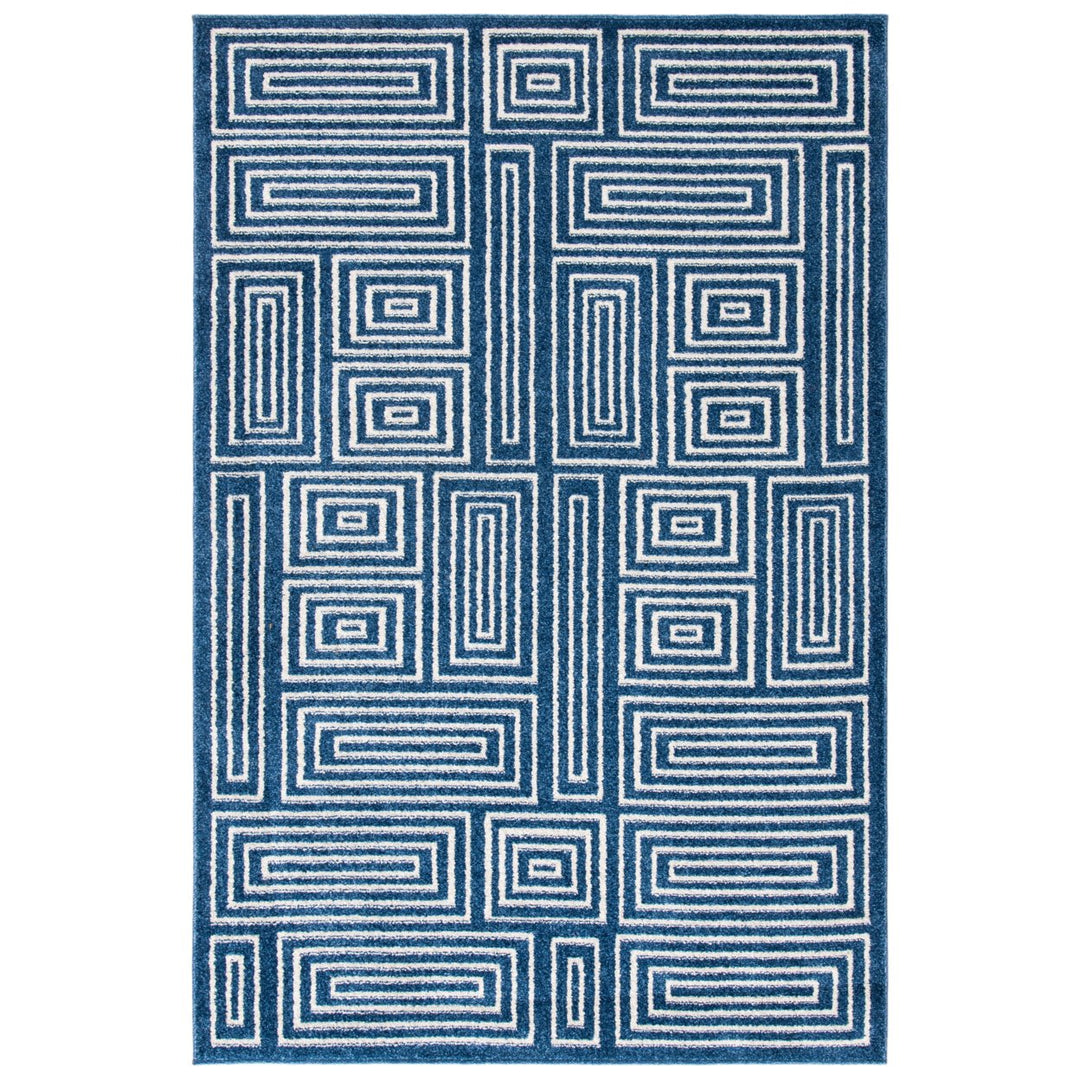 SAFAVIEH Amherst Collection AMT430P Navy / Ivory Rug Image 1