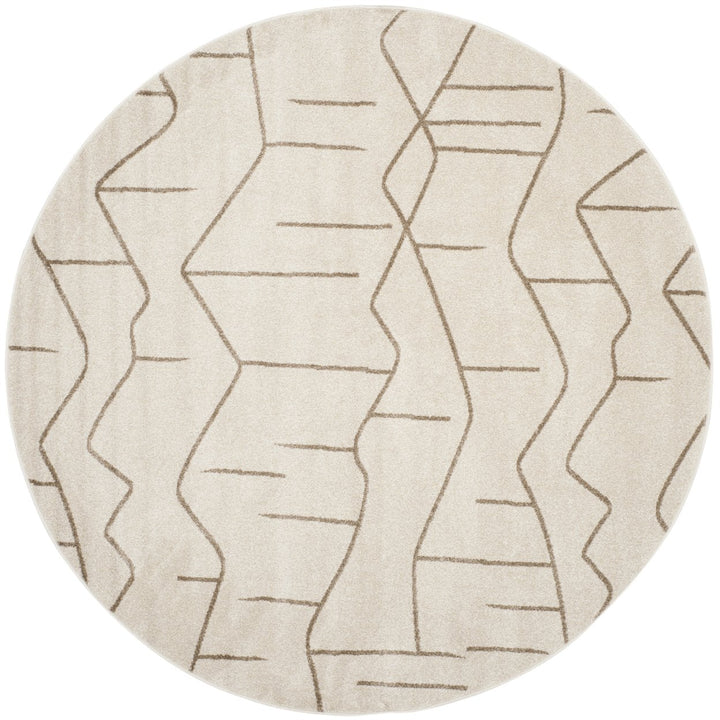 SAFAVIEH Amherst Collection AMT429K Ivory / Grey Rug Image 1