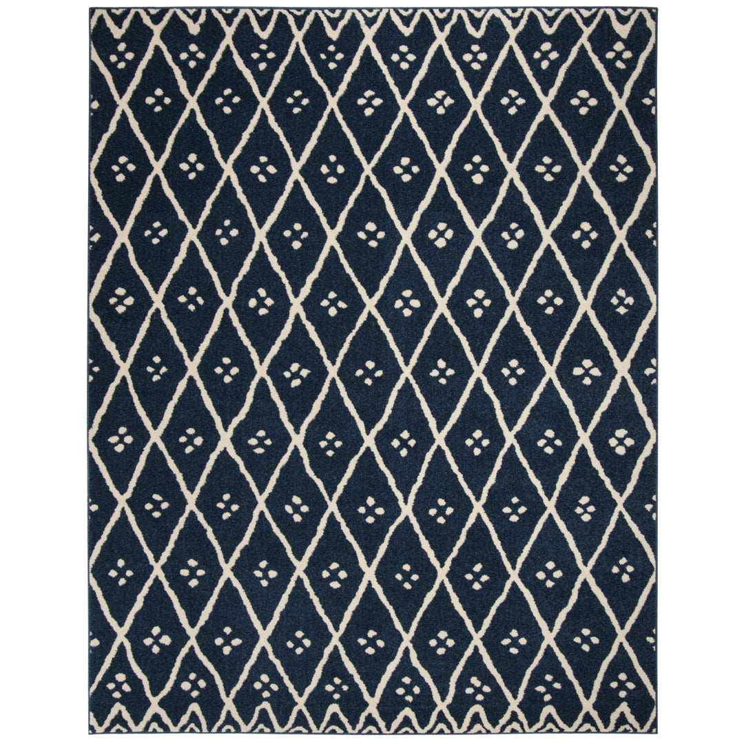 SAFAVIEH Amherst Collection AMT442N Blue / Creme Rug Image 1