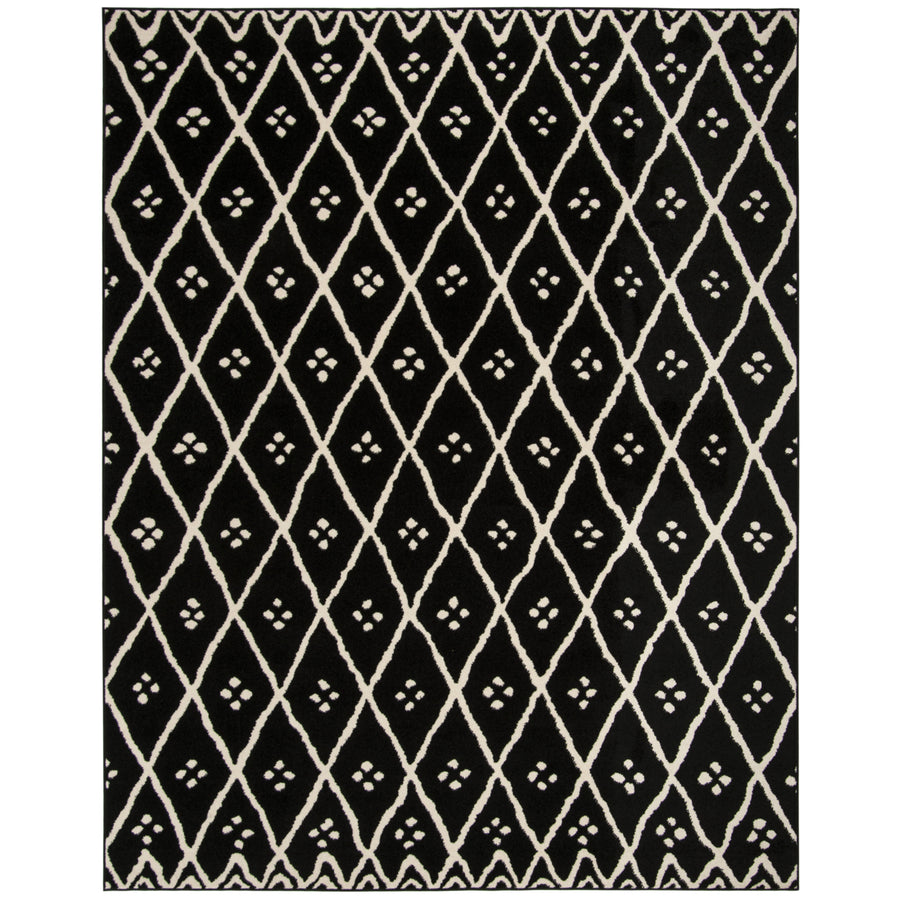 SAFAVIEH Amherst Collection AMT442I Black / Creme Rug Image 1