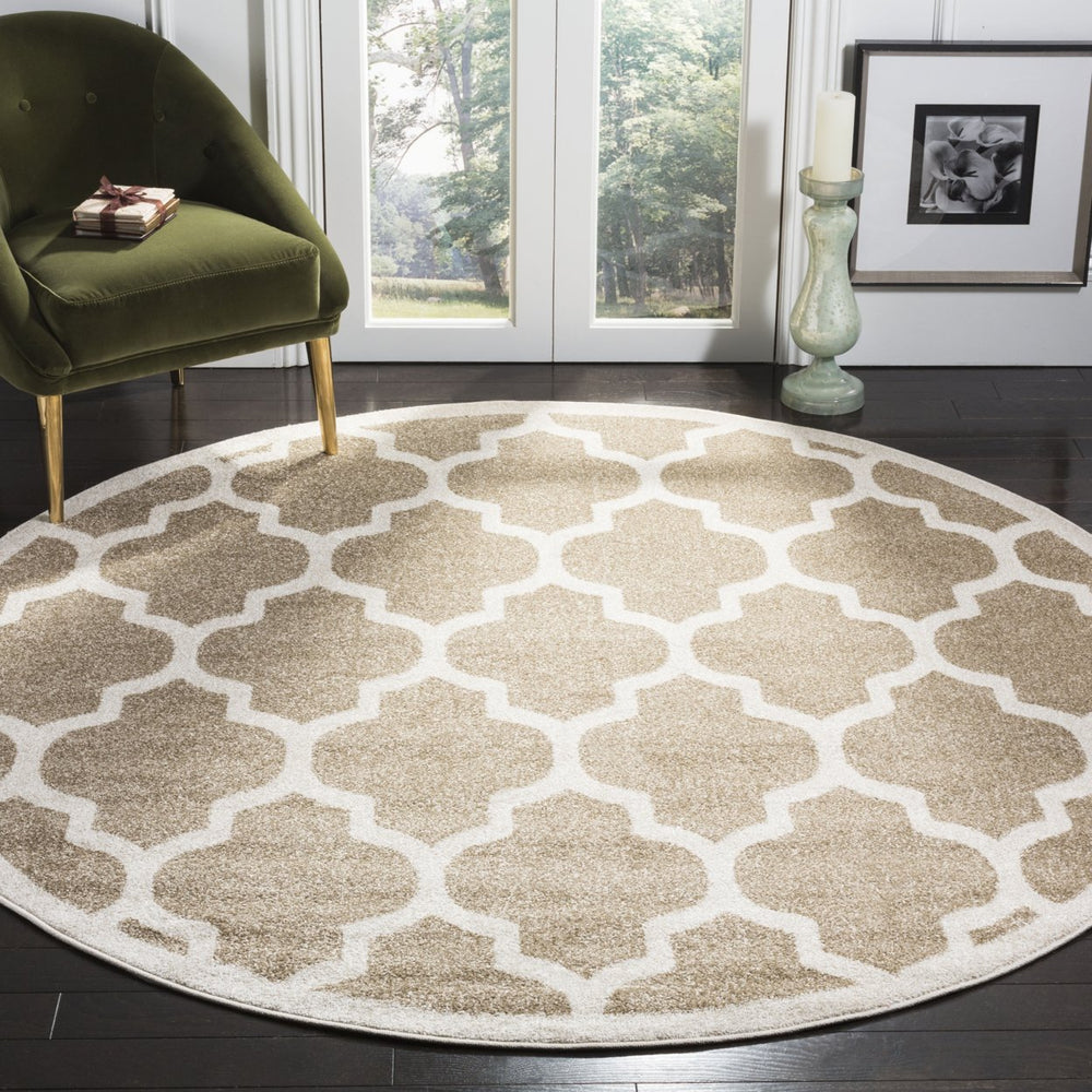 SAFAVIEH Amherst Collection AMTW420S Wheat / Beige Rug Image 2