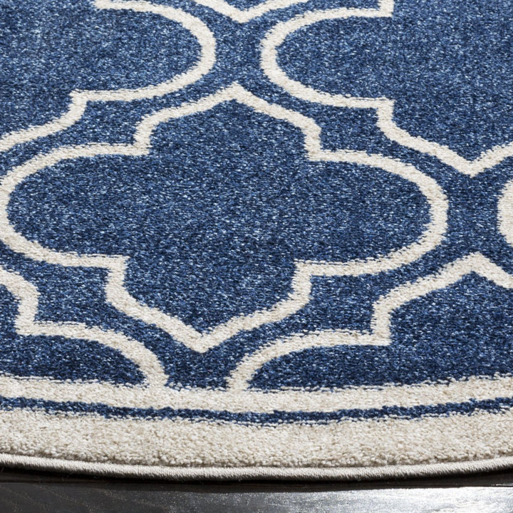 SAFAVIEH Amherst Collection AMTW412P Navy / Ivory Rug Image 6