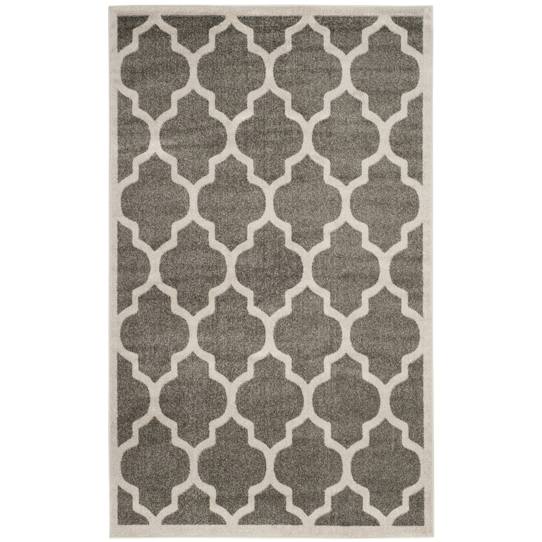 SAFAVIEH Amherst Collection AMTW420R Dark Grey/Beige Rug Image 1