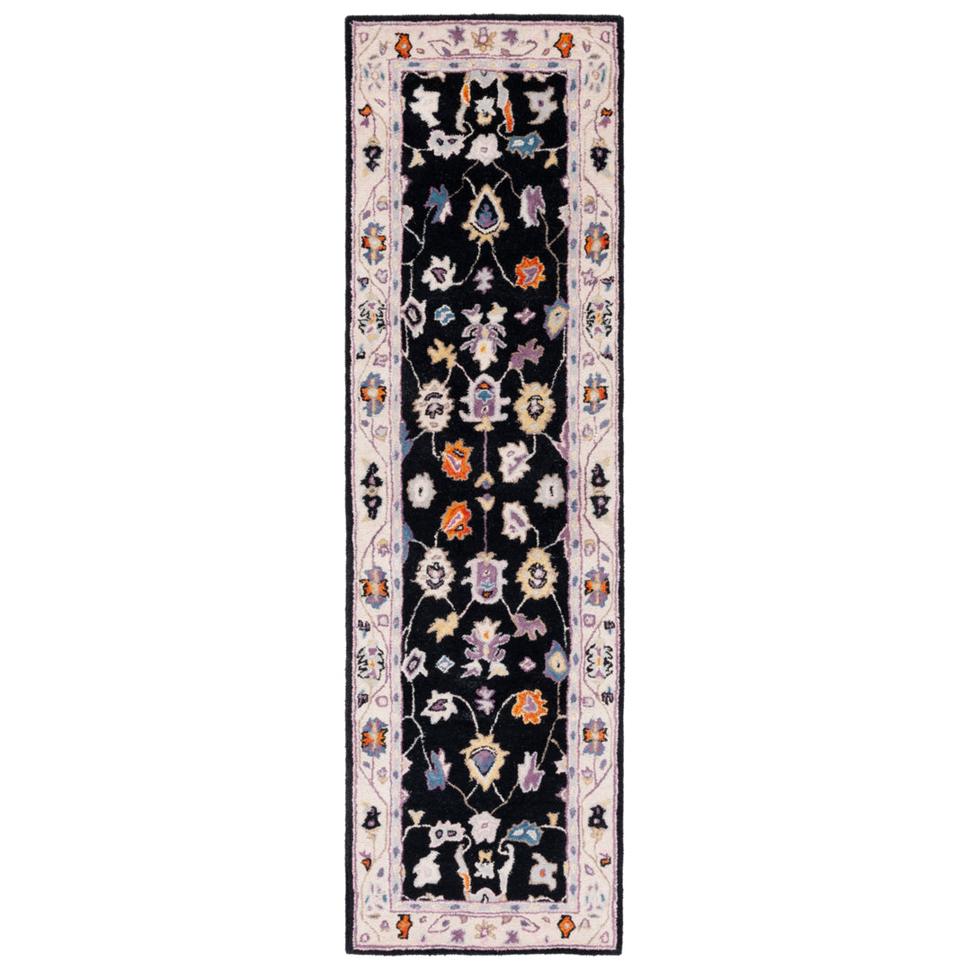 SAFAVIEH Anatolia AN513Z Handmade Black / Ivory Rug Image 5