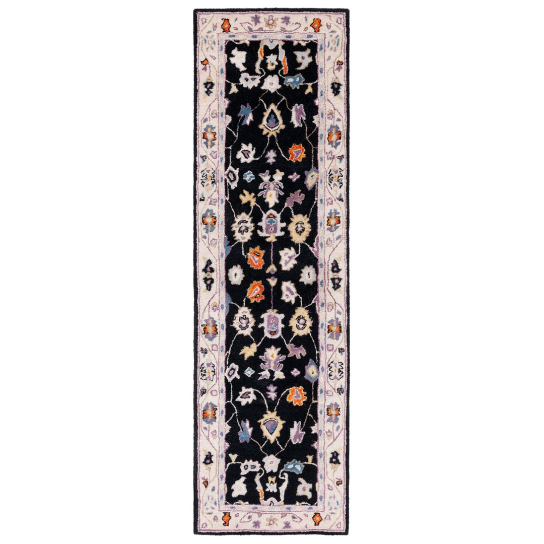 SAFAVIEH Anatolia AN513Z Handmade Black / Ivory Rug Image 1