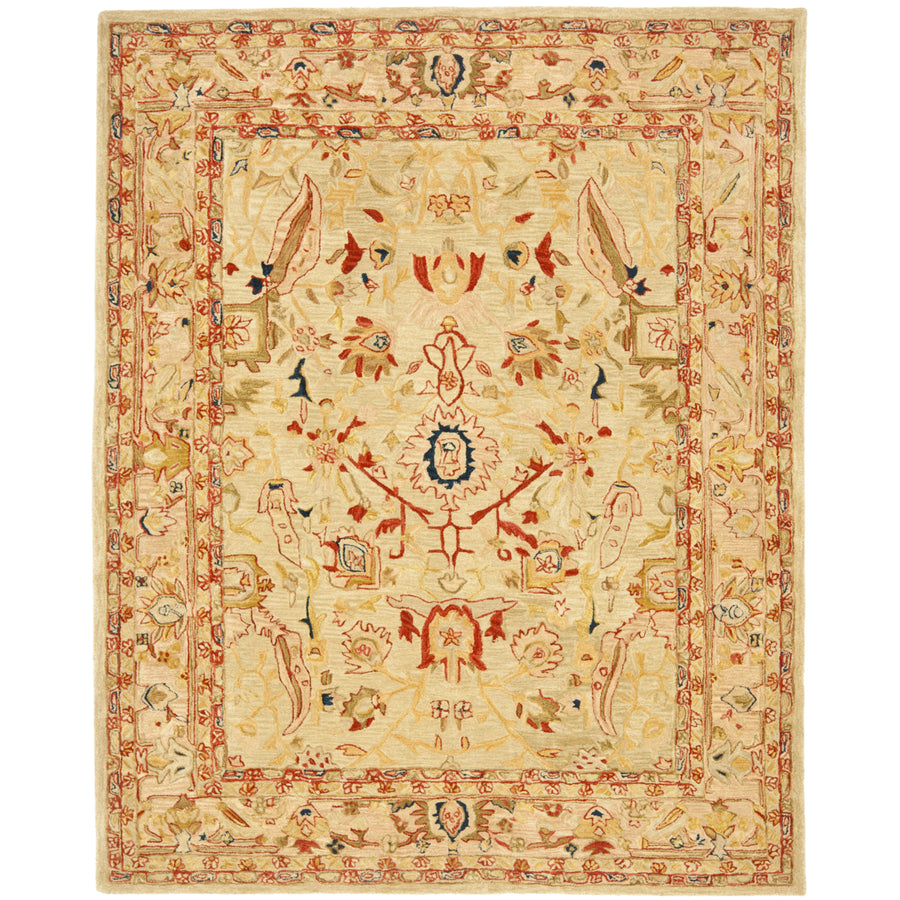 SAFAVIEH Anatolia AN514A Handmade Ivory / Beige Rug Image 1