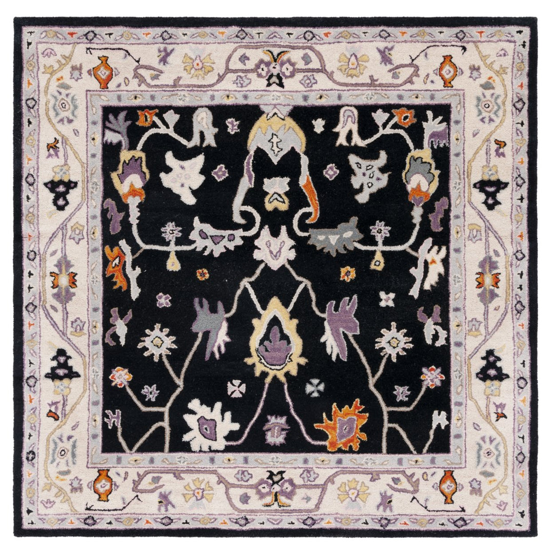 SAFAVIEH Anatolia AN513Z Handmade Black / Ivory Rug Image 1