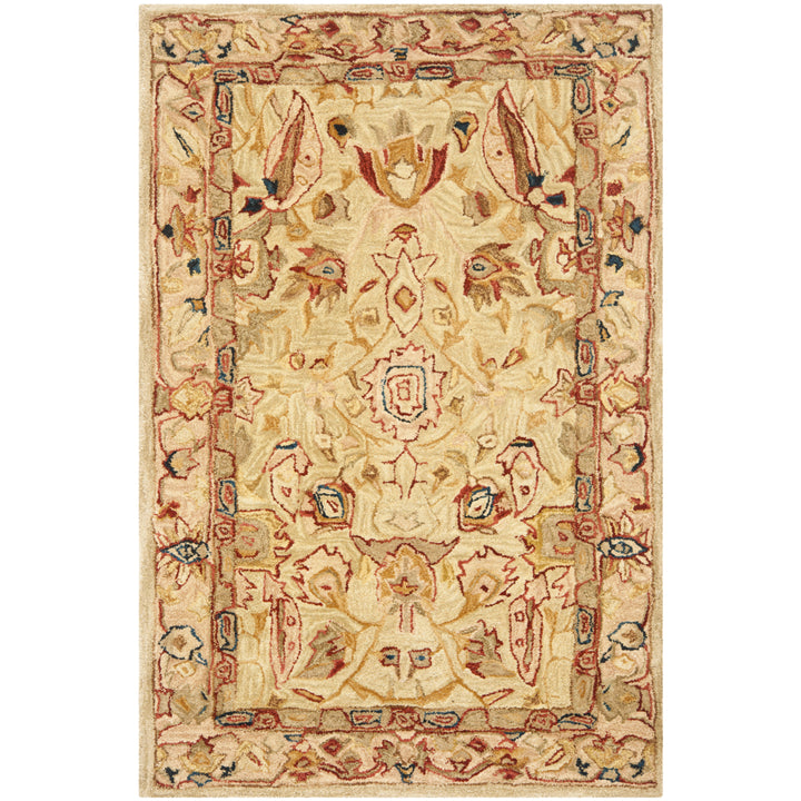 SAFAVIEH Anatolia AN514A Handmade Ivory / Beige Rug Image 5