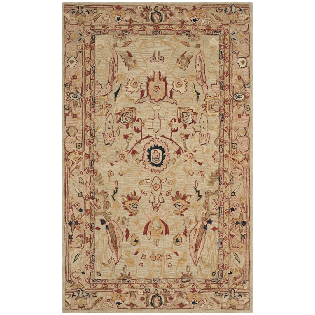 SAFAVIEH Anatolia AN514A Handmade Ivory / Beige Rug Image 6