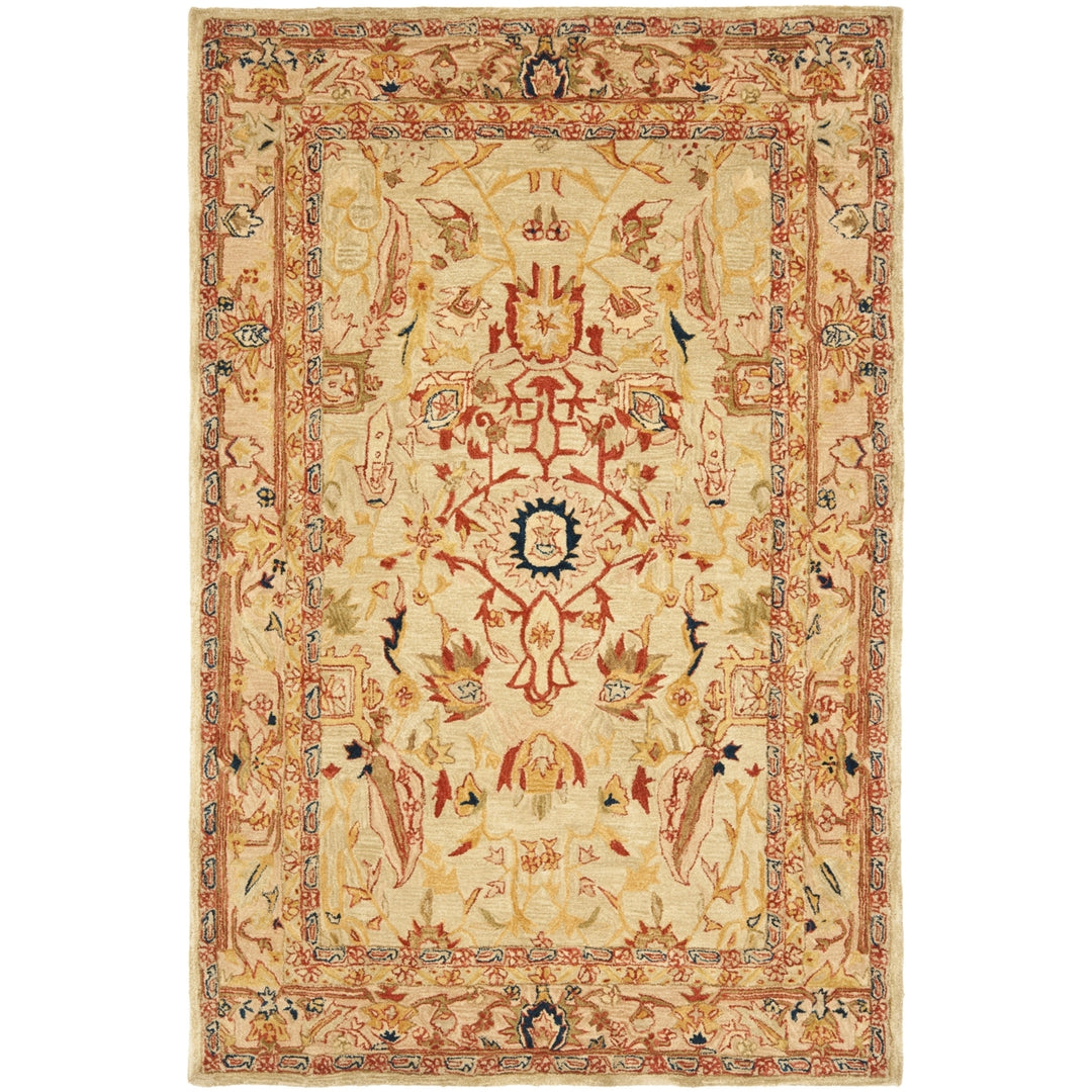 SAFAVIEH Anatolia AN514A Handmade Ivory / Beige Rug Image 8