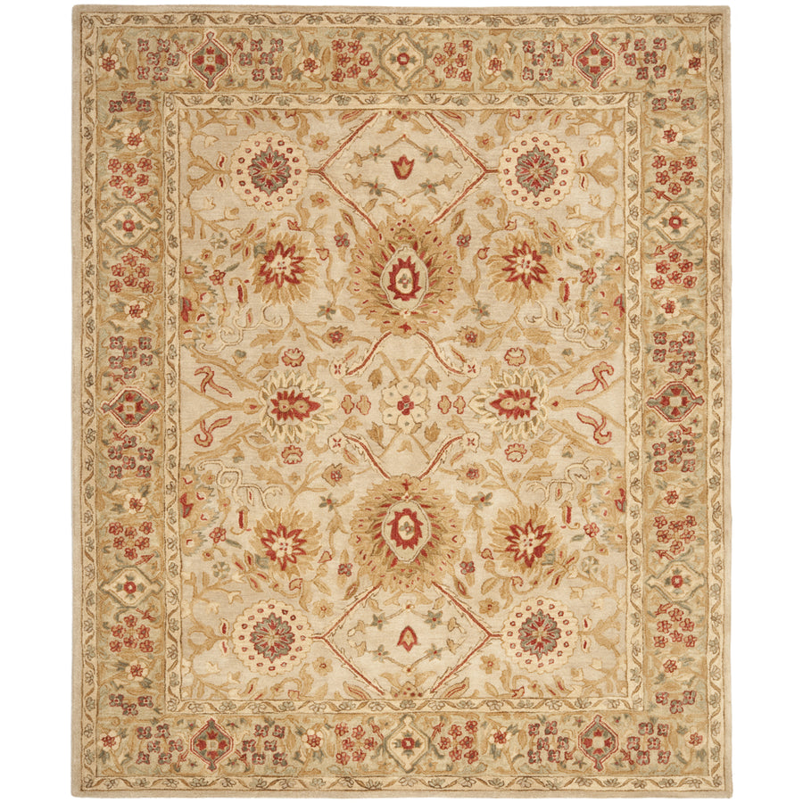 SAFAVIEH Anatolia AN516B Handmade Grey Beige / Sage Rug Image 1